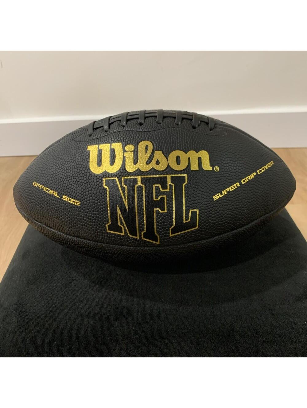 New NFL Super Grip Football Black Gold Official Size Composite